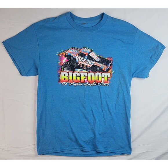 Bigfoot 4x4x4 The Original Moster Truck Tshirt S/M Monster Jam Neon Colors - Picture 1 of 6